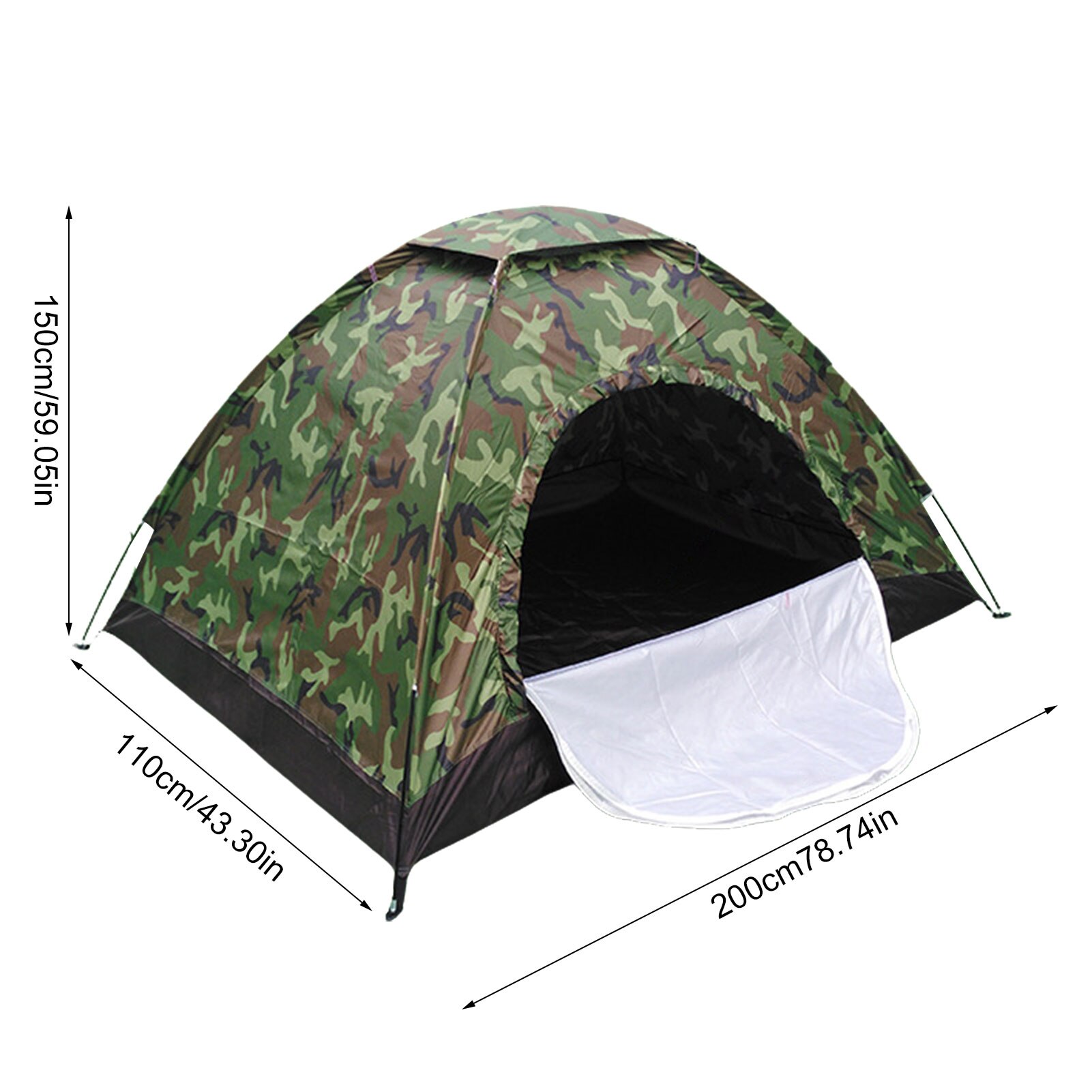 Cheap Goat Tents Single Layer Camping Camouflage Tent Outdoor Easy Setup Manual Family Travel Tent Lightweight Camping Tent For Outdoors   